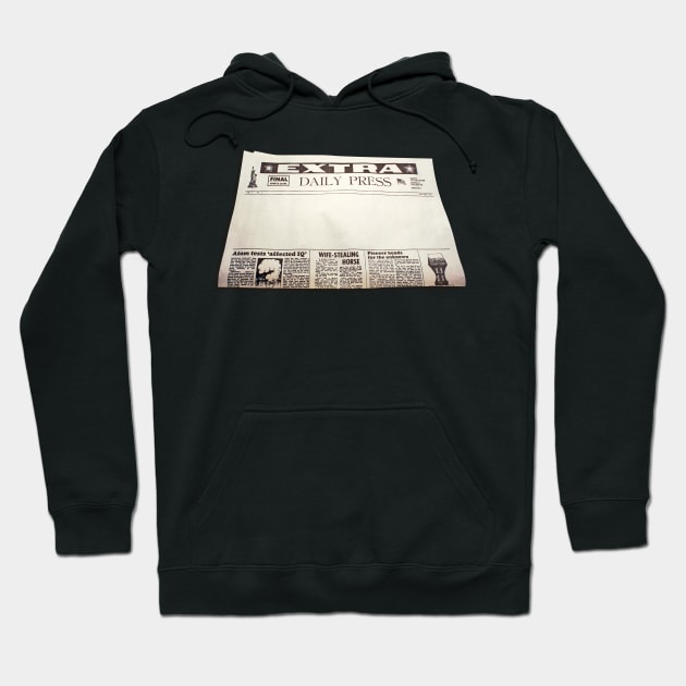 Daily News Paper Hoodie by holidaystore